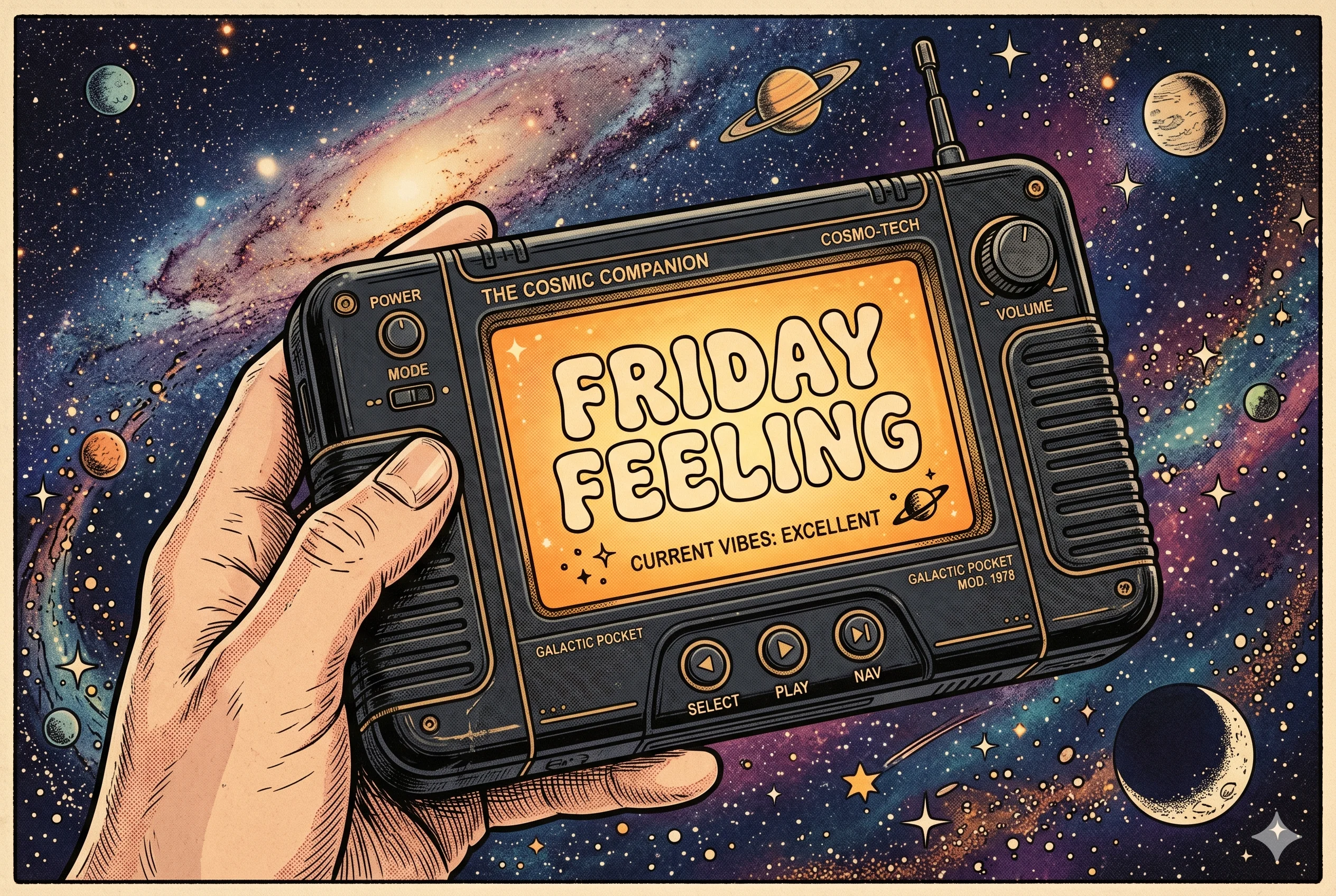 Illustration for Clocking Out at the End of the Universe